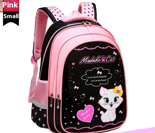 Kids School Cute Cat Print Backpack | Baby's World Bangladesh