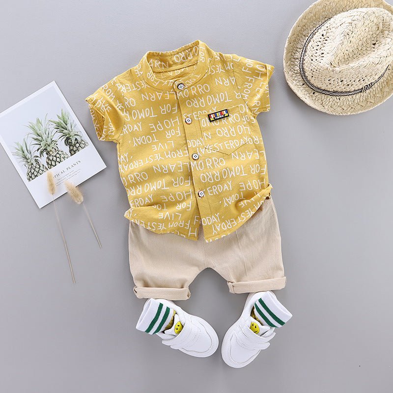 Korean Short-Sleeved Children's Clothing For Boys And Girls