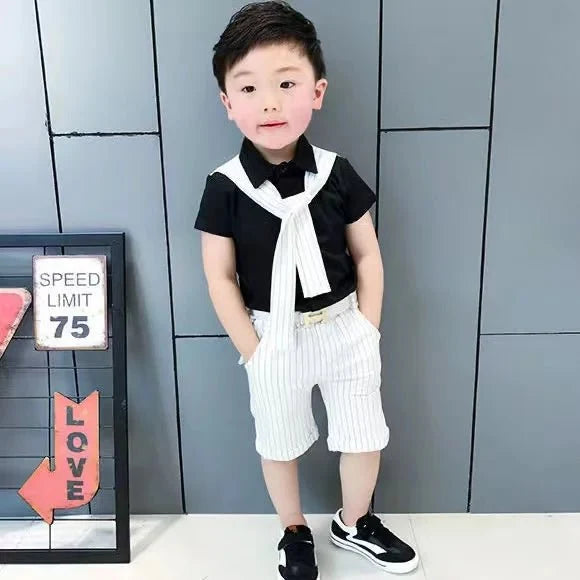 New Boy 2 pcs Clothing Set Kids Clothes Suits Children Clothes Sets Baby Outfits Summer - Mom & Kids