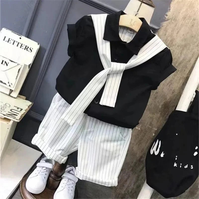 New Boy 2 pcs Clothing Set Kids Clothes Suits Children Clothes Sets Baby Outfits Summer - Mom & Kids