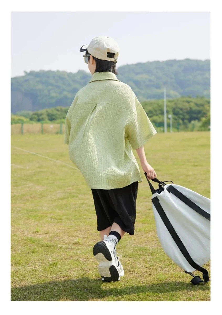 New Children Summer Thin Short Sleeved Shirt Shorts Two Piece Set Children Stylish Clothing Trend - Mom & Kids