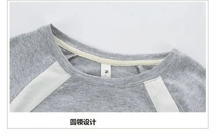 New Children's Cool Loose Fit Sportswear Korean Edition Baby Short Sleeve T-shirt 2 Pieces - Mom & Kids
