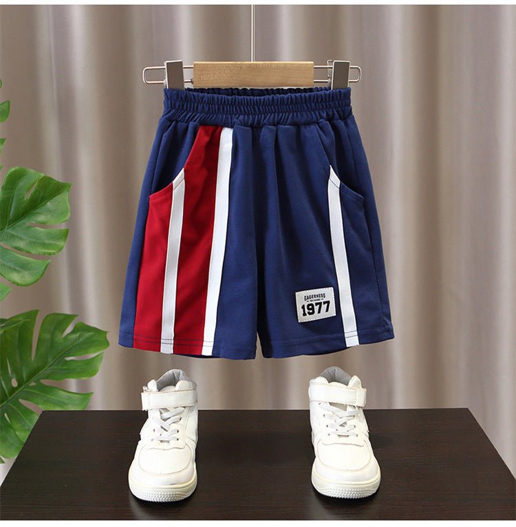 Summer Baby Boys Clothes Suits Kids Patchwork POLO Shirts and Shorts 2pcs Suit Children Short Sleeve Tracksuits Boys Sports Set - Mom & Kids